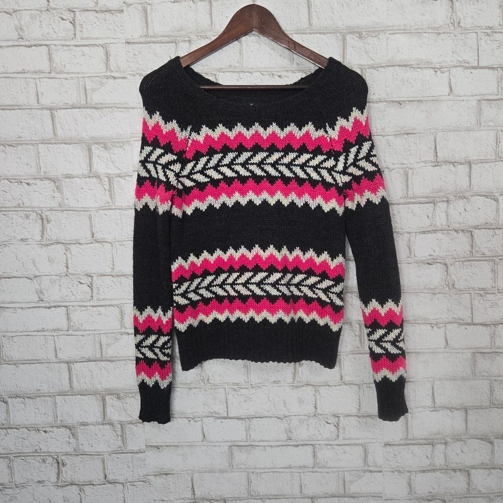 AEO wool blend printed sweater
